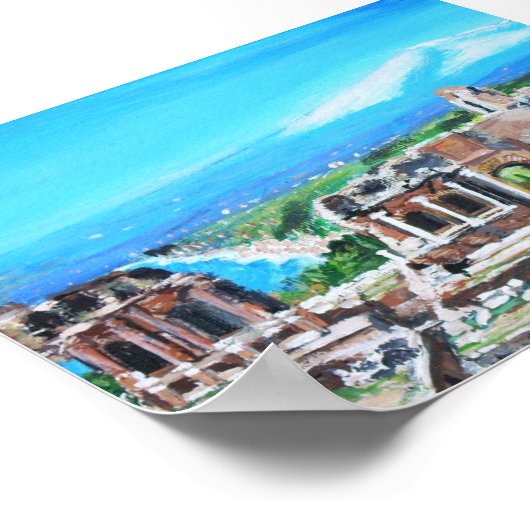 Das griechische Theater auf Sizilien - Poster (Ecke)