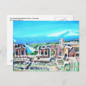 Das griechische Theater in Taormina Postkarte (Vorne/Hinten)