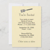 Das Grillen behalten Ruhe und Grill auf Einladung (Rückseite)