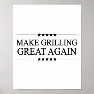 Das Grillen wieder zu einem lustigen Geschenk für Poster