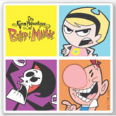 Das grimmige Abenteuer der Billy & Mandy Art Aufkleber (Vorderseite)