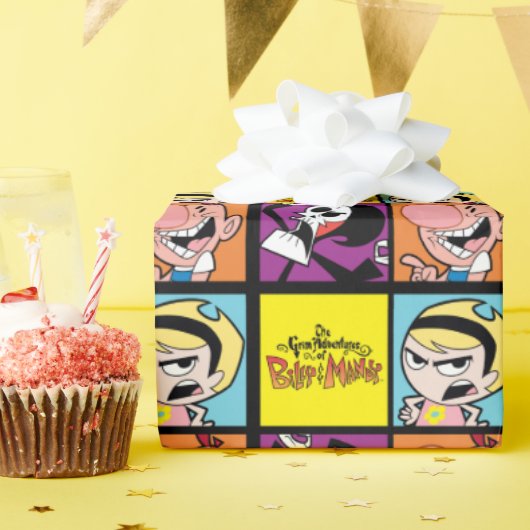 Das grimmige Abenteuer der Billy & Mandy Art Geschenkpapier (Geburtstagsparty)