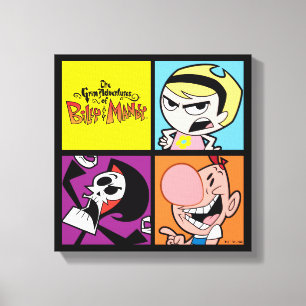 Das grimmige Abenteuer der Billy & Mandy Art Leinwanddruck