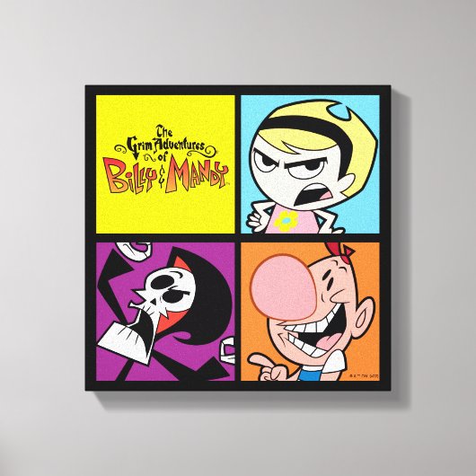 Das grimmige Abenteuer der Billy & Mandy Art Leinwanddruck (Vorderseite)