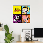 Das grimmige Abenteuer der Billy & Mandy Art Poster (Heimbüro)