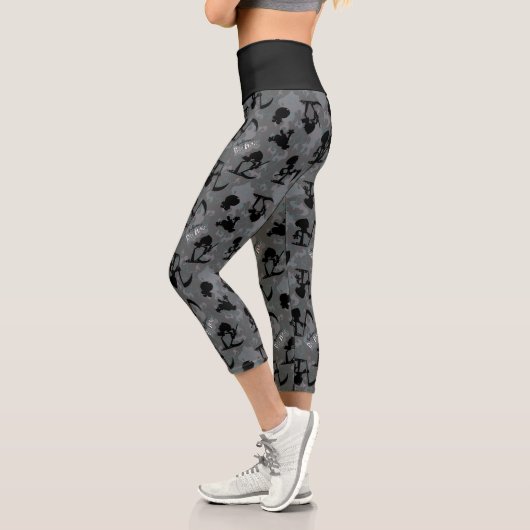 Das grimmige Abenteuer des Musters Billy & Mandy Capri Leggings (Links)