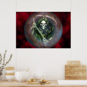 Das grimmige Sensenmann-Poster Poster (Küche)