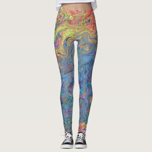 Das Grinch malt Weihnachten Leggings (Vorderseite)