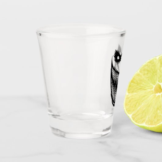 Das Grinsen Schnapsglas (Links)