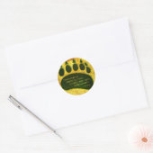 Das Grizzly-Geschenk Runder Aufkleber (Umschlag)