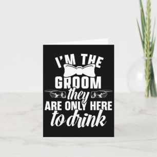 Das Groom Bachelor versorgt Party Hochzeit 1 Karte