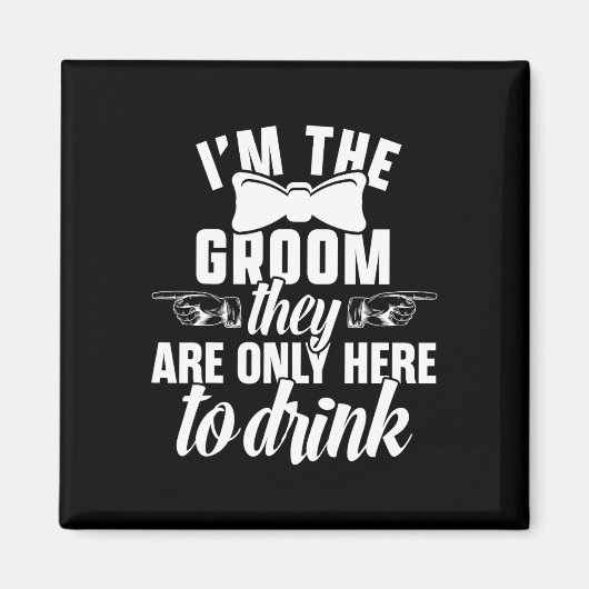 Das Groom Bachelor versorgt Party Hochzeit 1 Magnet (Vorne)