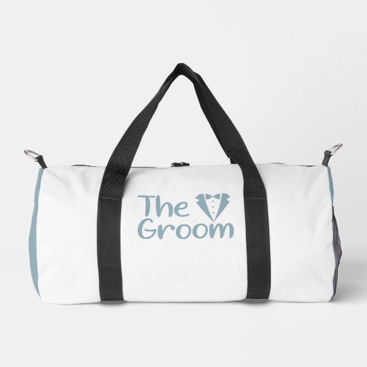 Das GROOM Light Blue White Duffle Bag (Vorderseite)