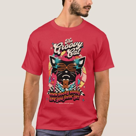 Das Groovy Cat Girl T-Shirt (Vorderseite)
