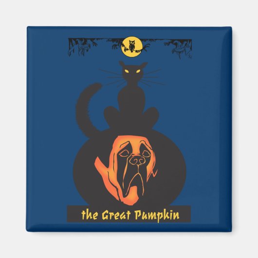 Das großartige Pumpkin-Magnet der Mastiff Magnet (Vorne)