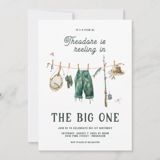 Das große | 1. Geburtstag Einladung (Vorderseite)