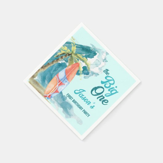 Das große 1. Party zum Surfen im Retro-Bereich Serviette (Ecke)