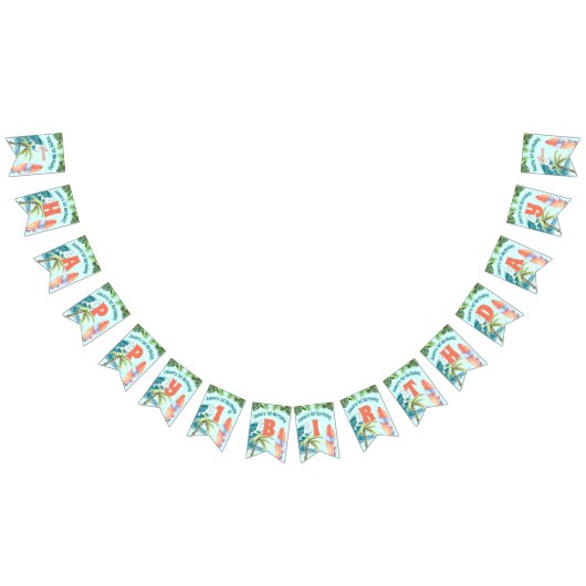 Das große 1. Party zum Surfen im Retro-Bereich Wimpelkette (Alle)