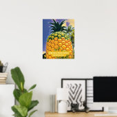 Das große Ananas Queensland Reisedrucke Poster (Heimbüro)
