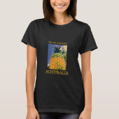 Das große Ananas Queensland Reisedrucke T-Shirt (Vorderseite)