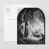 Das große Anheben von Lazarus Postkarte (Vorne/Hinten)