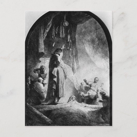 Das große Anheben von Lazarus Postkarte (Vorderseite)