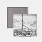 Das große astronomische Teleskop Magnet (Vorderseite/Rückseite)