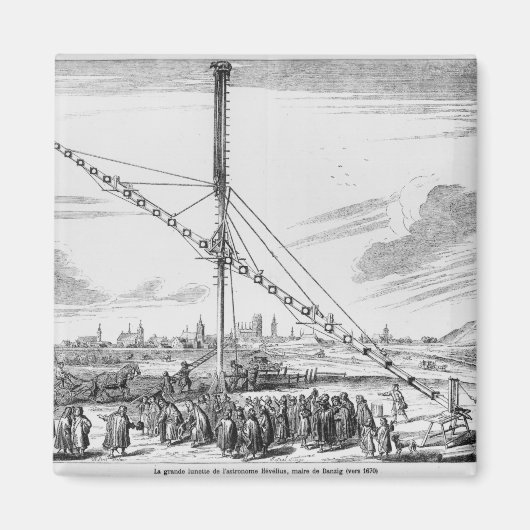 Das große astronomische Teleskop Magnet (Vorne)