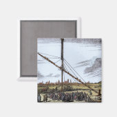 Das große astronomische Teleskop Magnet (Vorderseite/Rückseite)