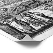 Das große astronomische Teleskop Poster (Ecke)