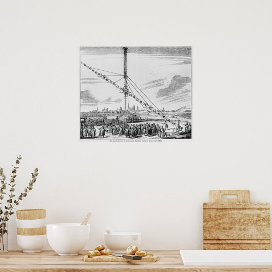 Das große astronomische Teleskop Poster (Küche)