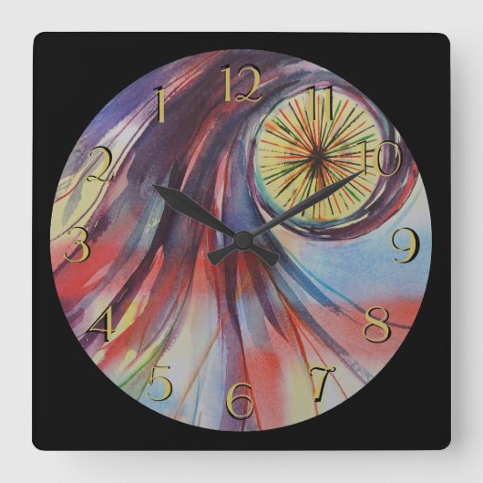 Das große Auge dreht die rückwärts Uhr zurück (Vorderseite)