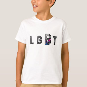 Das große B LGBT Bisexual-Sicht-Shirt T-Shirt