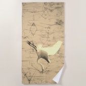 Das große Badetuch am Strand (Vorderseite)