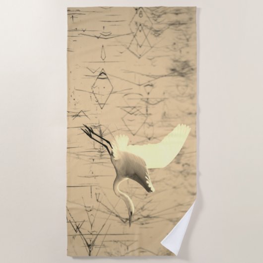 Das große Badetuch am Strand (Vorderseite)