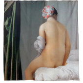 Das große Bather (sitzende Frau), Dominique Ingres Duschvorhang (Vorderseite)