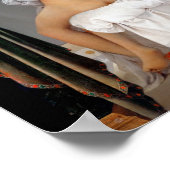 Das große Bather (sitzende Frau), Dominique Ingres Poster (Ecke)