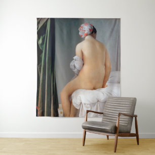 Das große Bather (sitzende Frau), Dominique Ingres Wandteppich