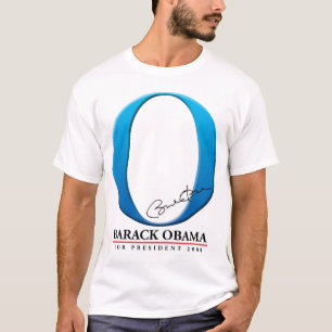 Das große Blau O - Barack Obama für Präsidenten T-Shirt
