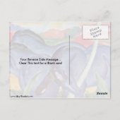 Das große blaue Pferd von Franz Marc Postkarte (Rückseite)