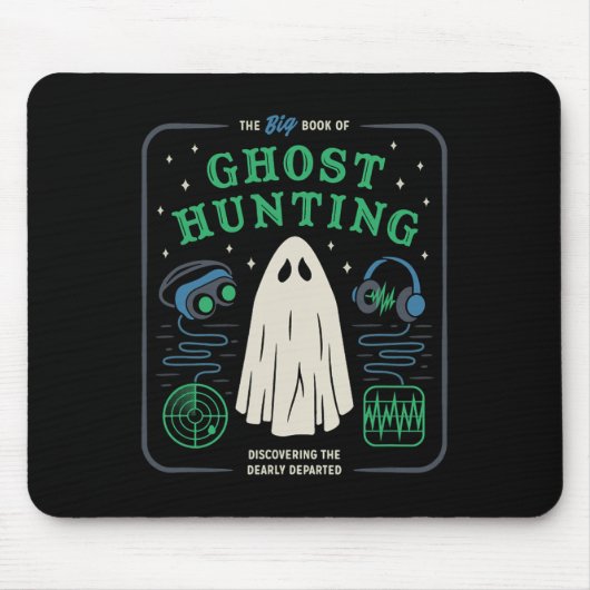 Das große Buch Ghost Junting Funny Halloween Mousepad (Vorne)
