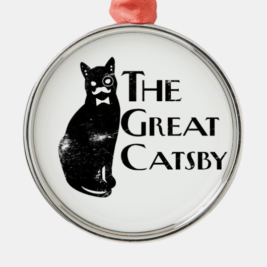 Das große Catsby Silbernes Ornament (Vorne)