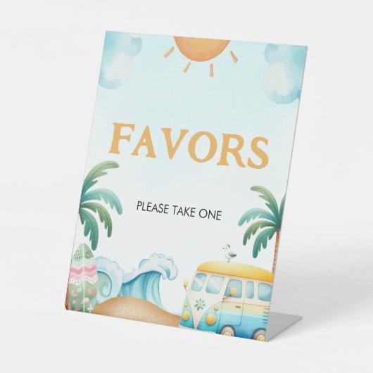 Das Große, das Geburt-Lieblingslied des Surfs Sockelschild (Vorderseite)