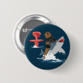 Das große Entweichen - Bärnhaifischkavallerie Button (Vorne & Hinten)