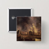Das große Feuer in alten Rathaus, Amsterdam Button (Vorne & Hinten)