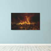 Das große Feuer Londons im Jahr 1666 Leinwanddruck (Insitu (Holzboden))