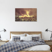 Das große Feuer von London, 1666 Leinwanddruck (Insitu (Schlafzimmer))