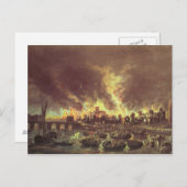Das große Feuer von London, 1666 Postkarte (Vorne/Hinten)