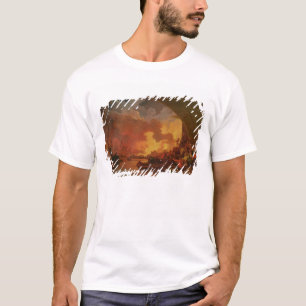 Das große Feuer von London, c.1797 (Öl auf T-Shirt