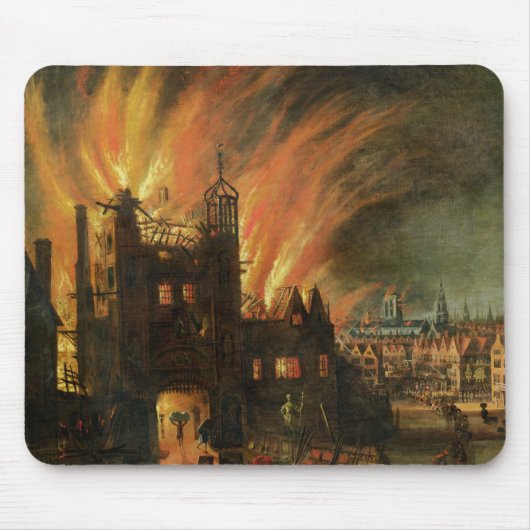 Das große Feuer von London (September 1666) mit Mousepad (Vorne)